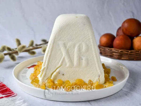 Фото блюда: Заварная лимонная пасха (творожная)