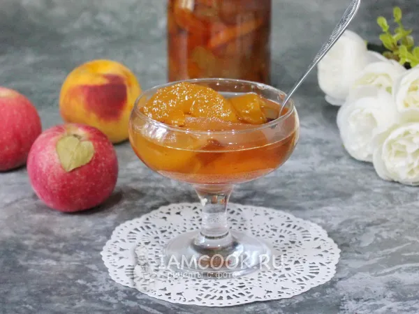 Фото блюда: Варенье из персиков и яблок