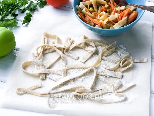 Фото готового блюда: Лапша для лагмана