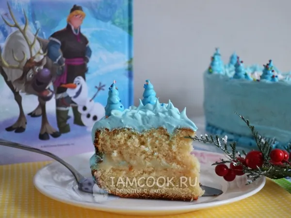 Фото блюда: Торт «Холодное сердце»