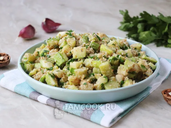 Фото блюда: Кабачки с грецкими орехами и чесноком по-грузински