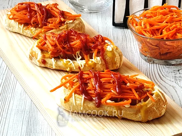 Фото блюда: Хот-дог из слоеного теста