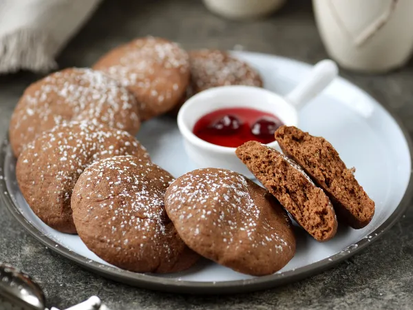 Фото готового блюда: Шоколадное печенье в микроволновке