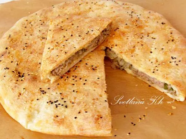 Фото блюда: Мясной пирог на кефире