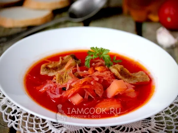 Фото блюда: Борщ с квашеной капустой