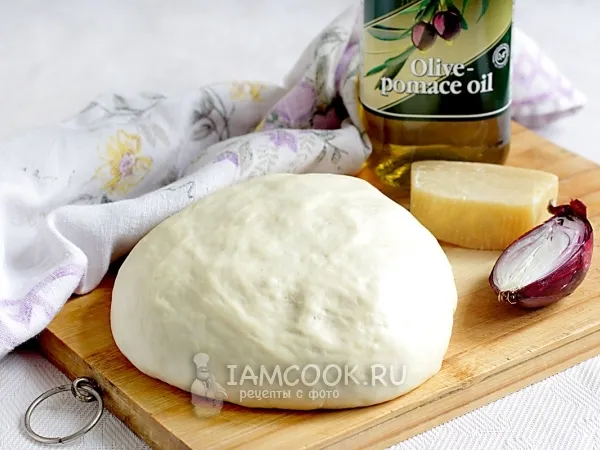 Фото блюда: Классическое дрожжевое тесто для пиццы