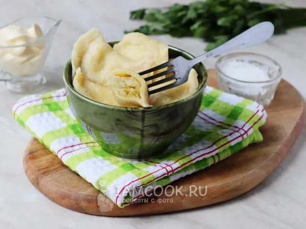 Фото блюда: Вареники со свежей капустой