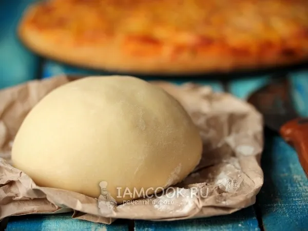 Фото блюда: Бездрожжевое тесто для пиццы на маргарине