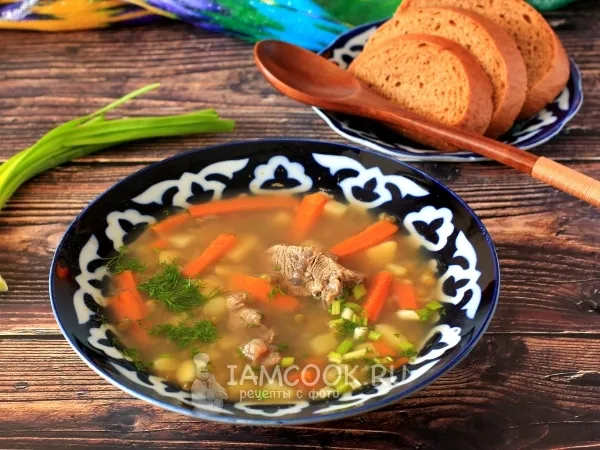 Фото готового блюда: Суп с говядиной и машем