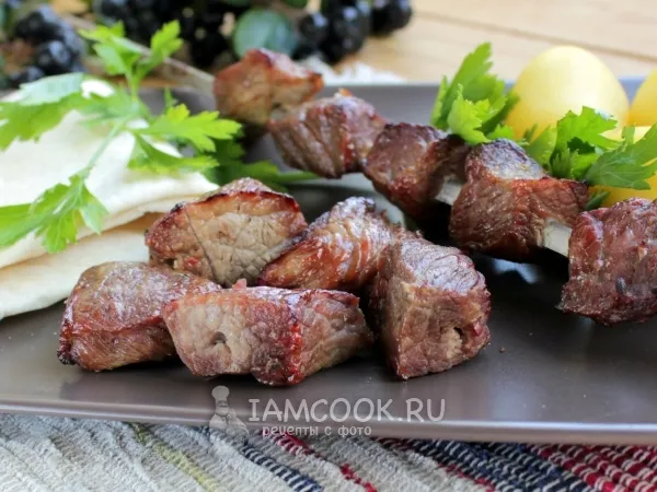 Фото готового блюда: Шашлык из телятины