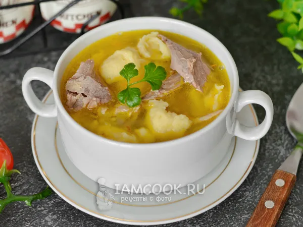 Фото готового блюда: Суп из голени индейки