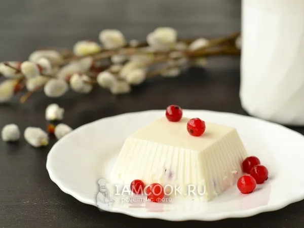 Фото блюда: Сметанное желе