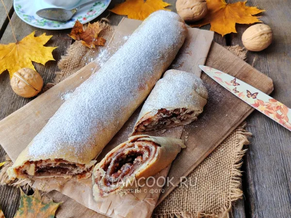 Фото блюда: Штрудель с вареньем