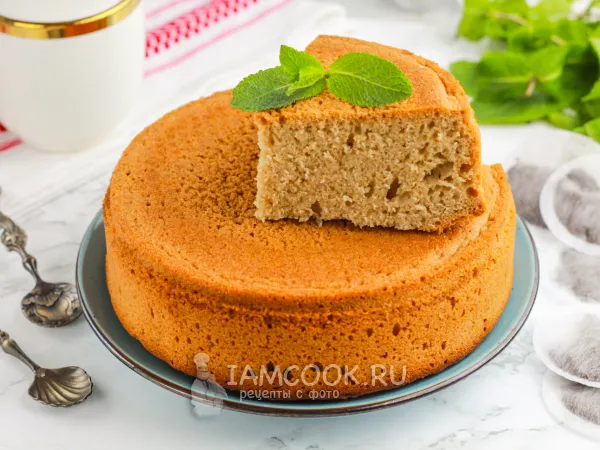 Фото блюда: Чайный пирог из заварки без варенья