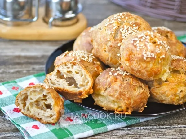 Фото блюда: Сырные булочки из заварного теста