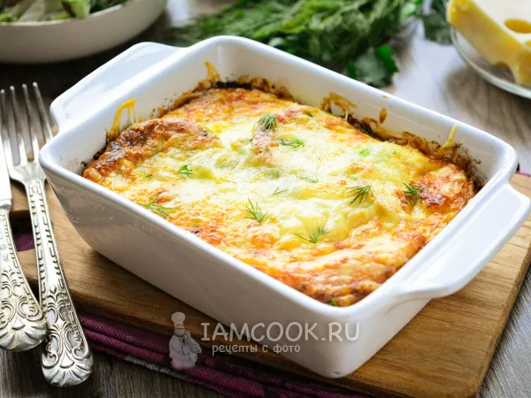 Фото блюда: Запеканка из замороженных кабачков