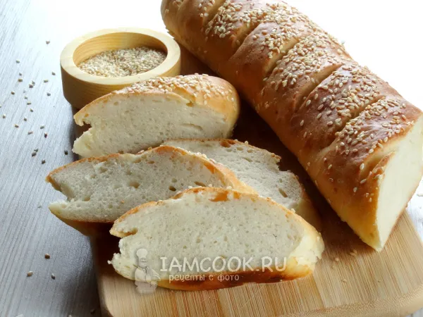 Фото готового блюда: Багет с кунжутом