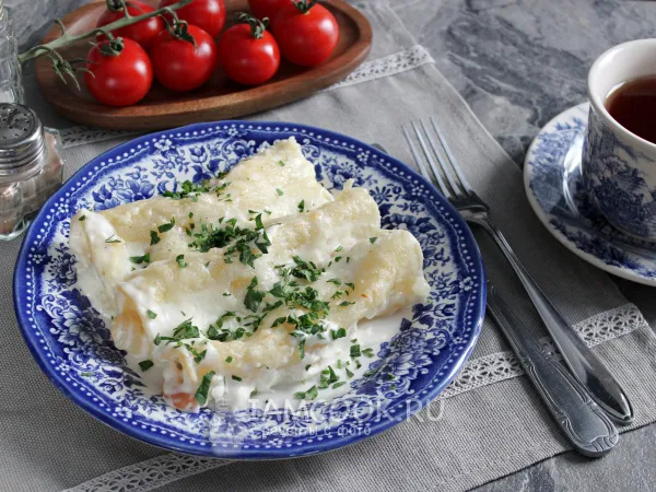 Фото блюда: Каннеллони с креветками