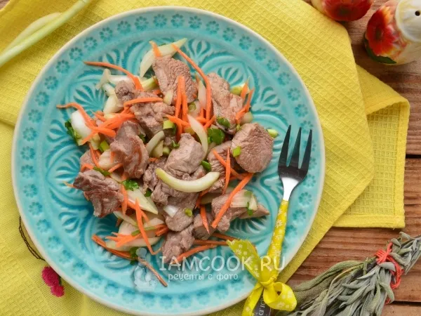 Фото блюда: Хе из говядины по-корейски