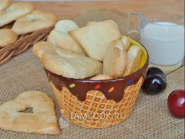 Фото готового блюда: Домашнее сливочное печенье