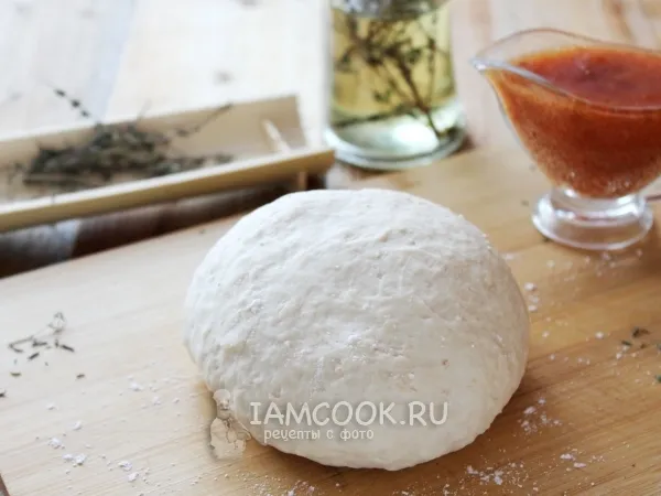 Фото блюда: Тесто для пиццы без яиц (+пицца)