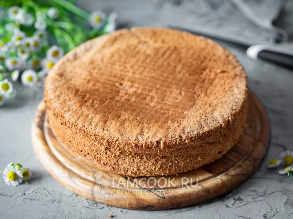 Фото блюда: Шоколадный шифоновый бисквит