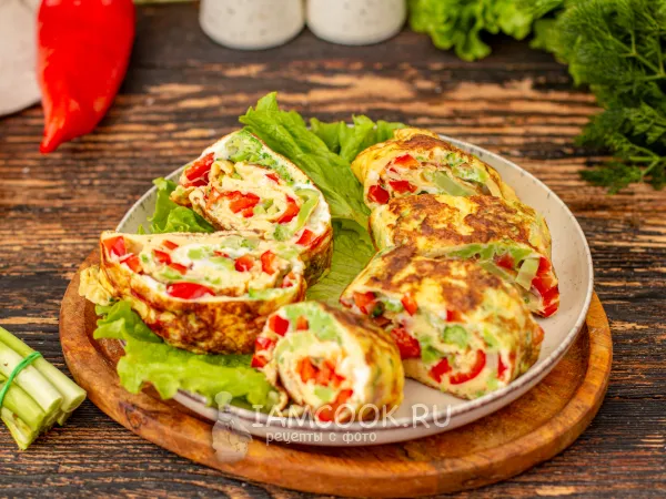 Фото блюда: Яичный рулет ПП