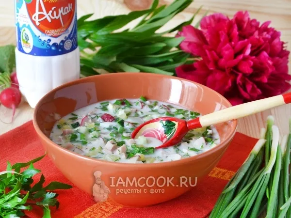 Фото готового блюда: Окрошка на айране