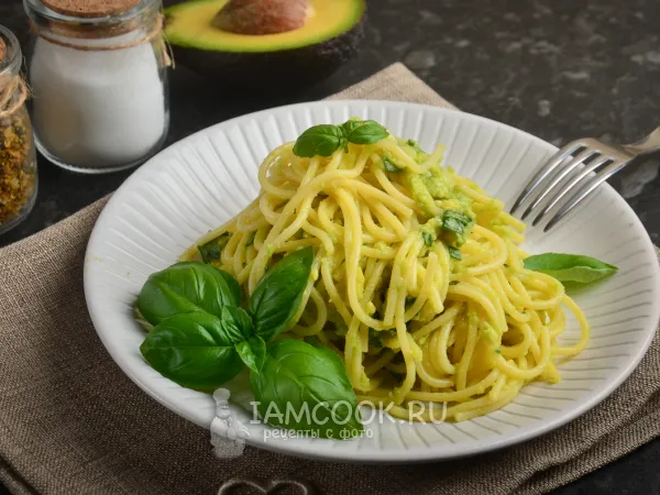 Фото блюда: Паста (макароны) с авокадо