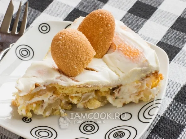 Фото блюда: Торт с печеньем савоярди