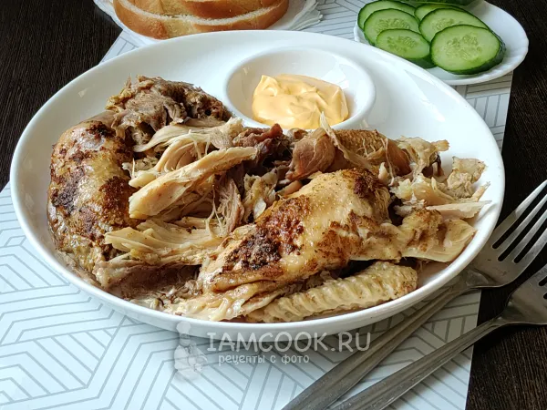 Фото готового блюда: Курица целиком в афганском казане