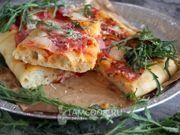 Фото блюда: Римская пицца (+тесто)