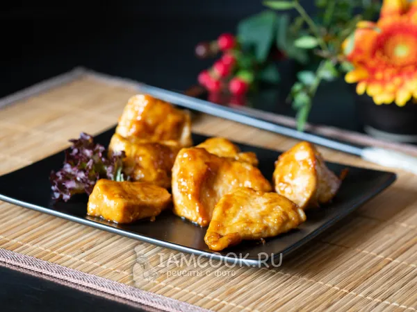 Фото блюда: Куриная грудка терияки на сковороде