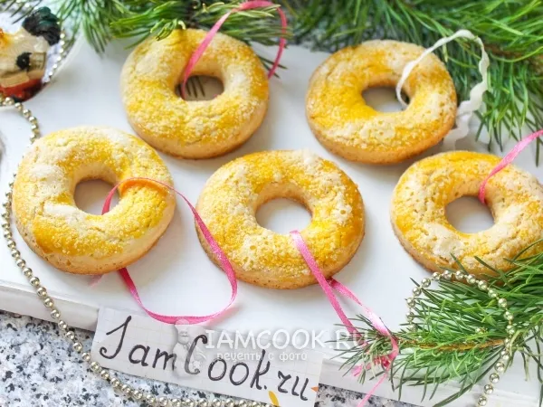 Фото блюда: Рождественские сахарные кольца