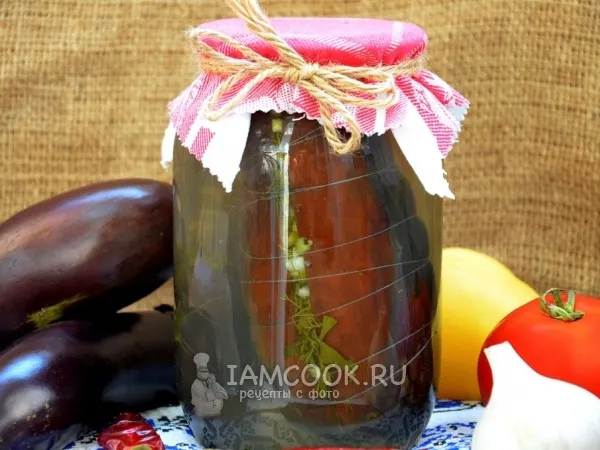 Фото готового блюда: Фаршированные баклажаны на зиму