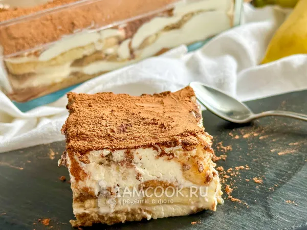 Фото блюда: Тирамису с бананом