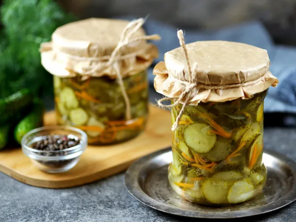 Фото блюда: Салат из огурцов на зиму без стерилизации