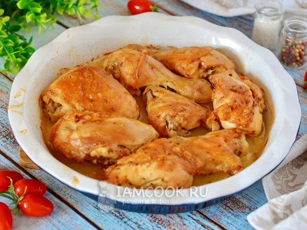 Фото блюда: Курица кусочками в рукаве для запекания в духовке