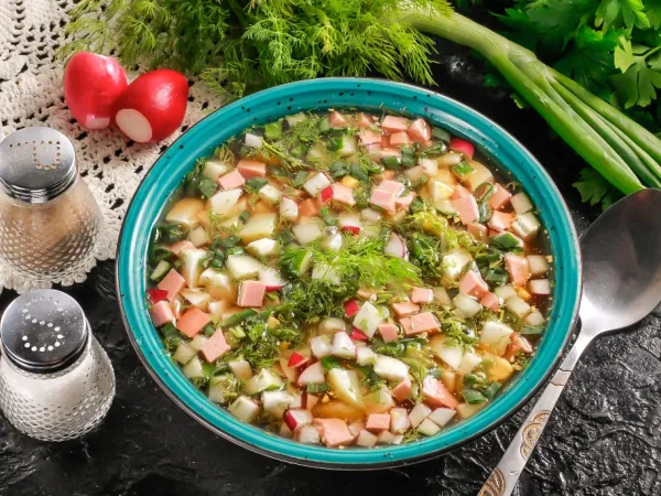 Фото блюда: Окрошка на пиве