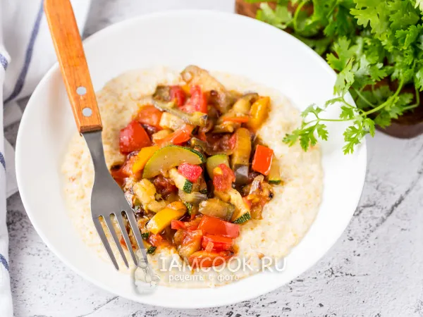 Фото блюда: Пшеничная каша с овощами