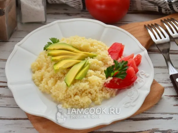 Фото блюда: Кус-кус с авокадо