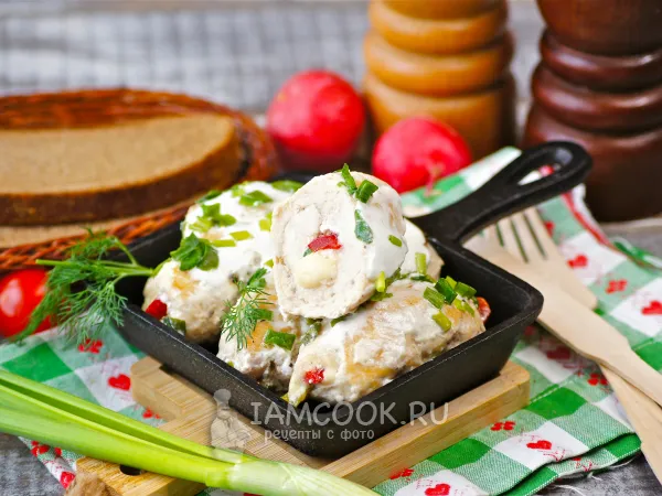 Фото готового блюда: Крученики из куриного филе