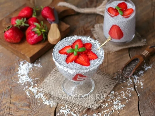 Фото блюда: Семена чиа с кокосовым молоком