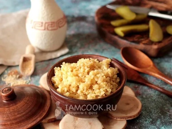 Фото блюда: Каша из булгура и киноа с луком