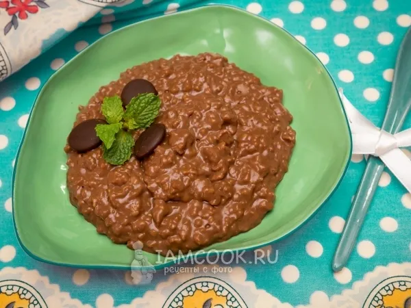 Фото блюда: Шоколадная овсяная каша