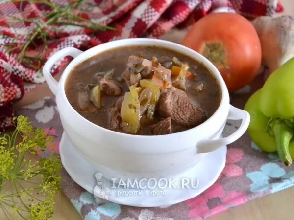 Фото блюда: Баранина, тушеная с овощами