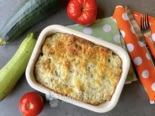 Фото блюда: ПП запеканка из кабачков с фаршем