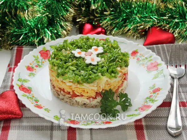 Фото блюда: Салат «Золотой петушок»