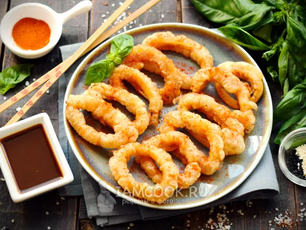 Фото готового блюда: Кальмары в кляре по-китайски