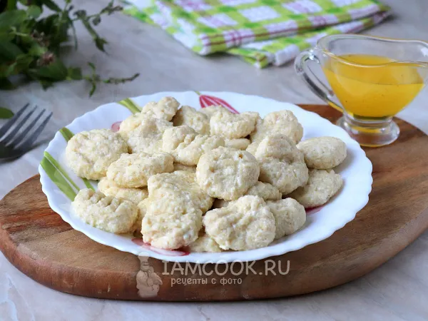Фото блюда: Ленивые вареники с овсяной мукой и творогом